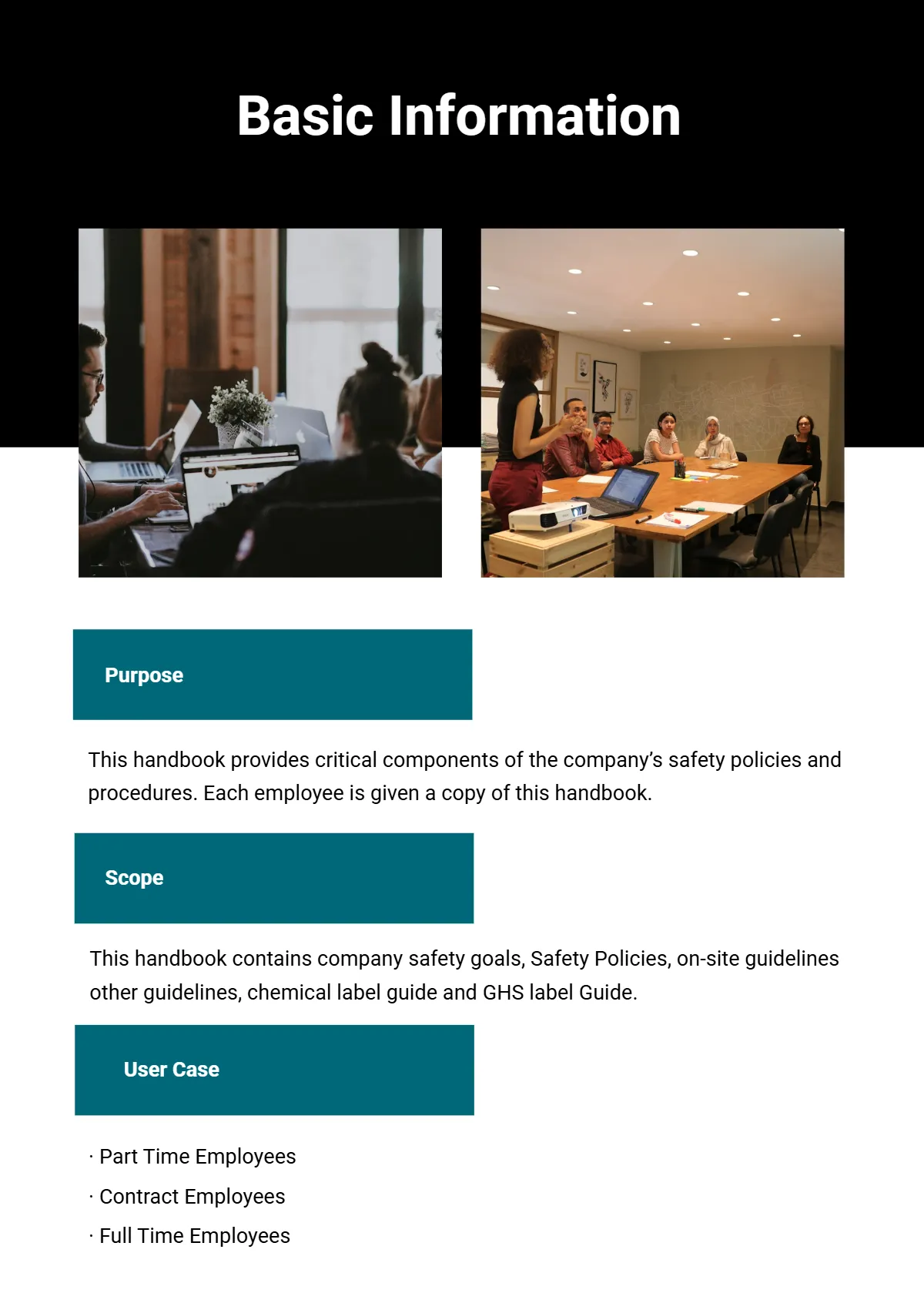 Free Employees Safety Handbook Template to Edit Online