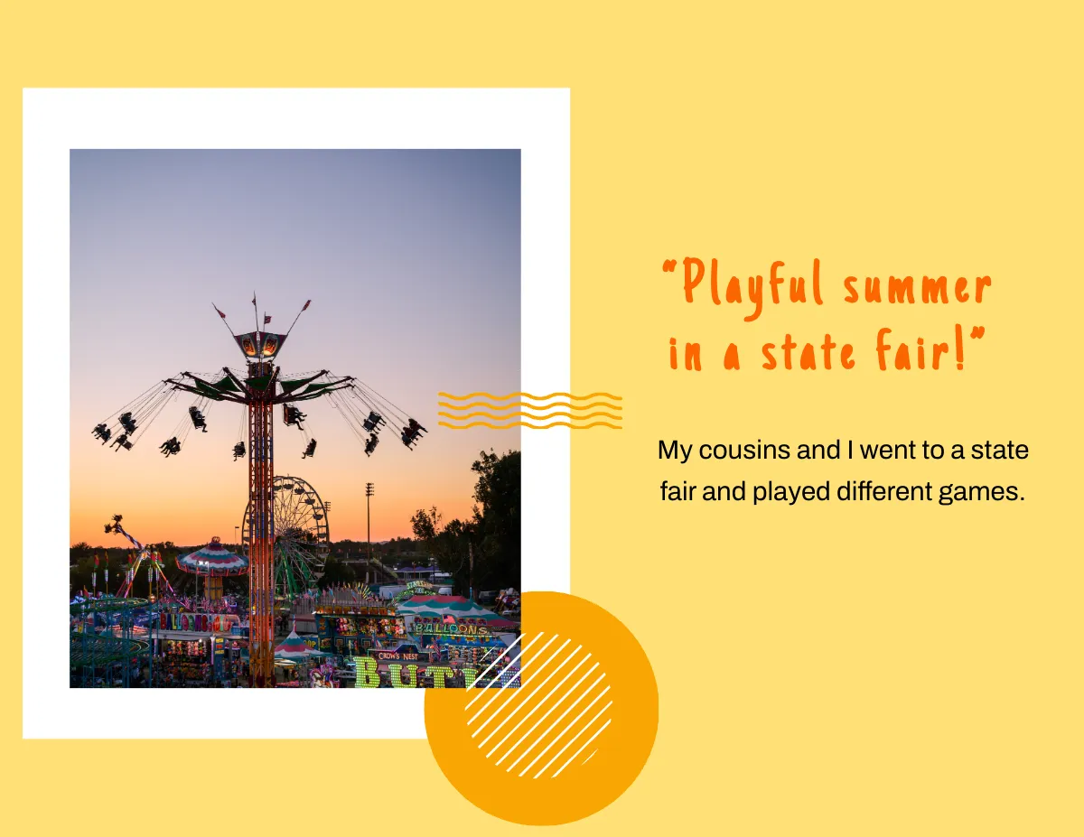 Free Vacation Scrapbook Template to Edit Online