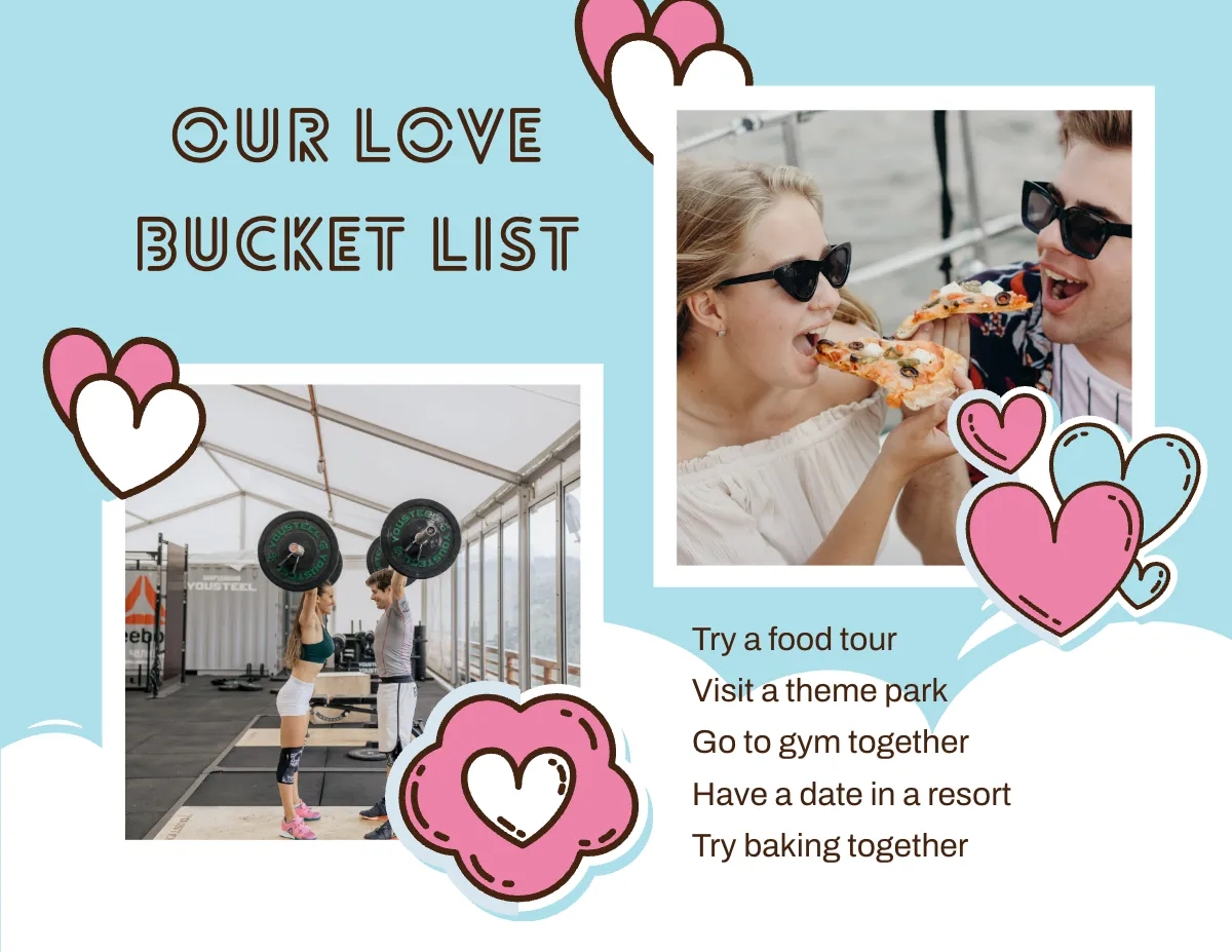 Free Love Scrapbook Template to Edit Online