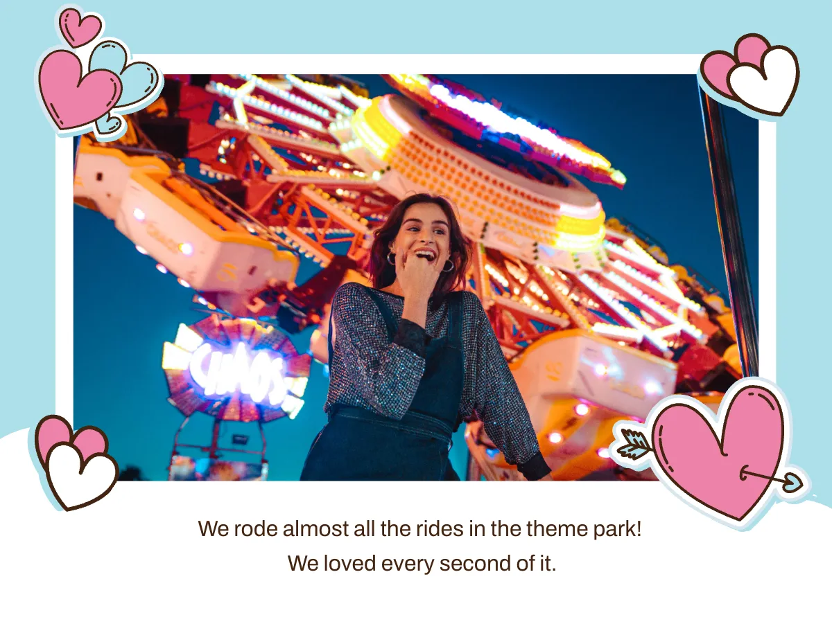 Free Love Scrapbook Template to Edit Online