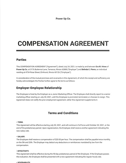48+ FREE Agreement Templates in Adobe PDF | Template.net