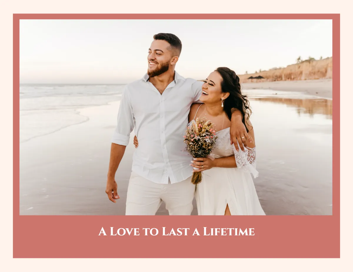 Free Wedding Scrapbook Template to Edit Online