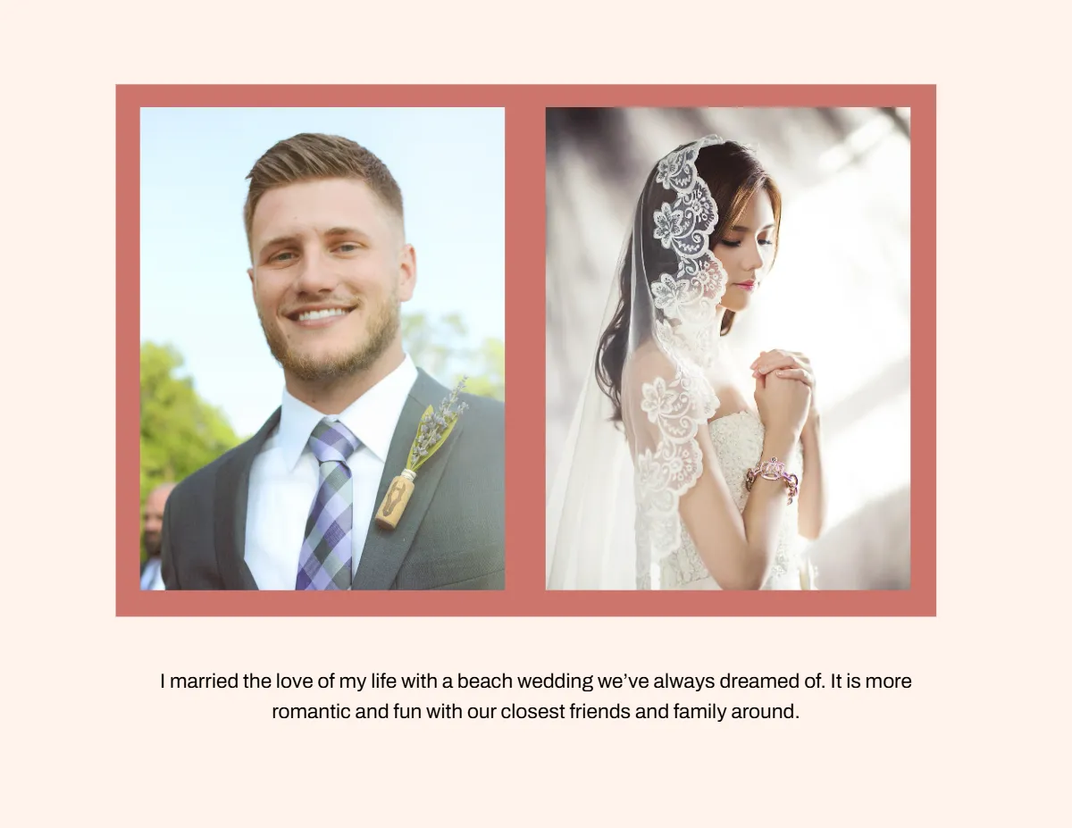 Free Wedding Scrapbook Template to Edit Online