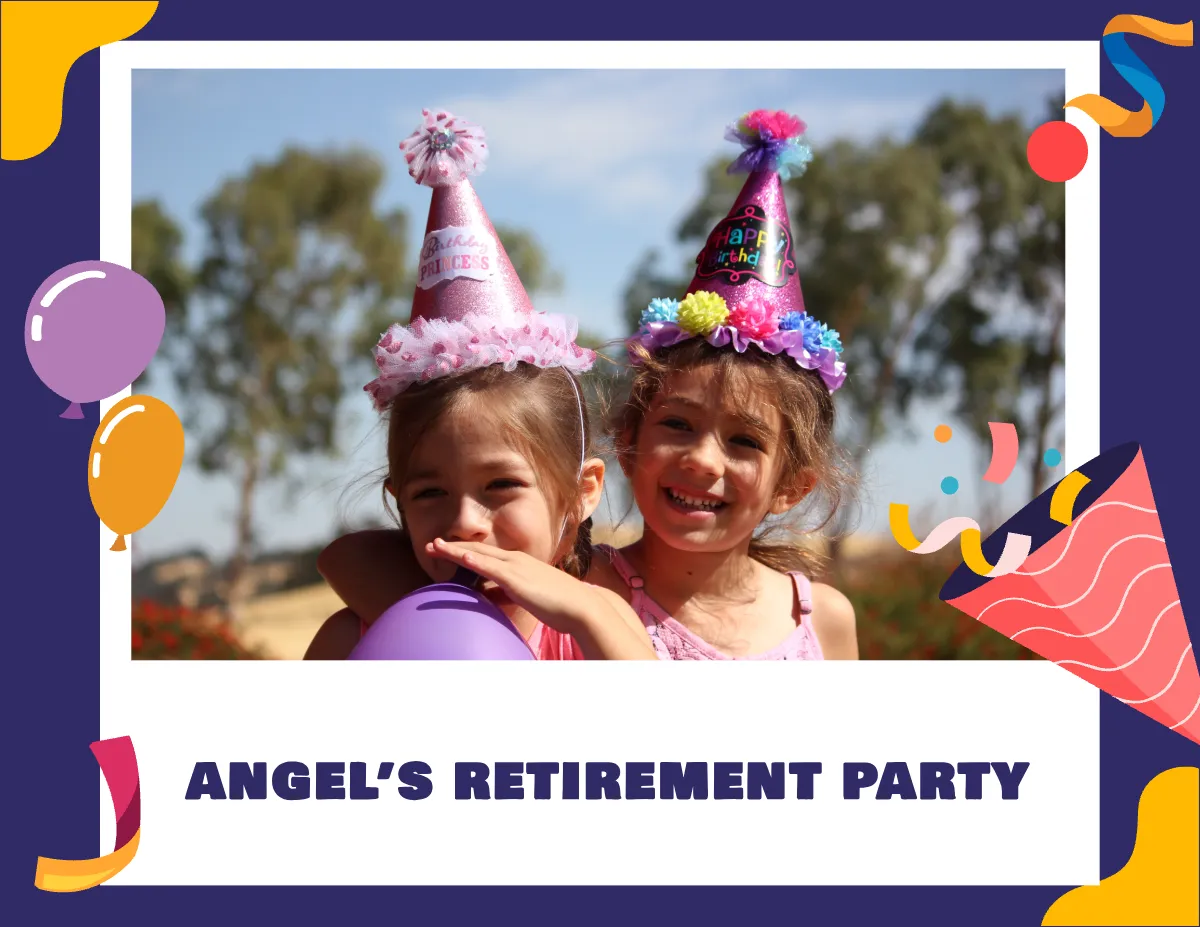 Free Retirement Scrapbook Template to Edit Online