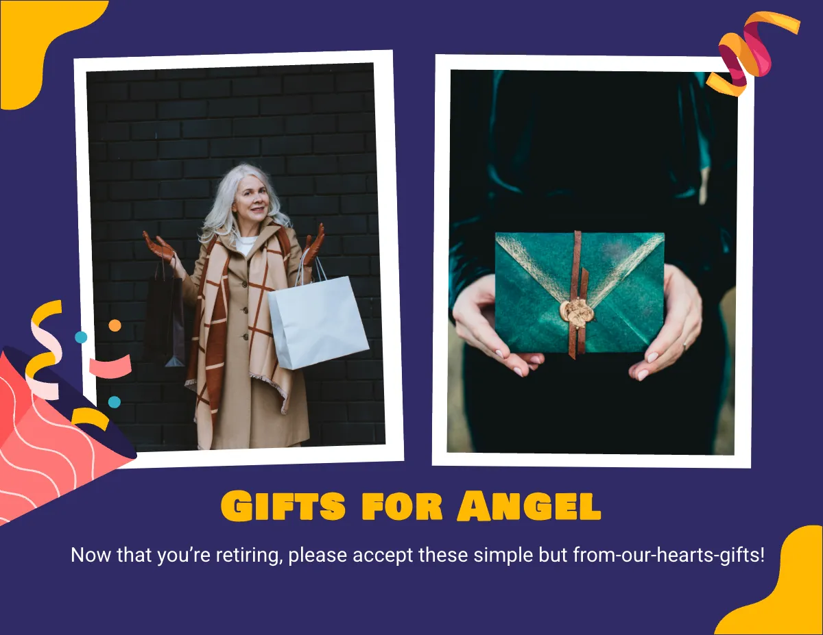 Free Retirement Scrapbook Template to Edit Online