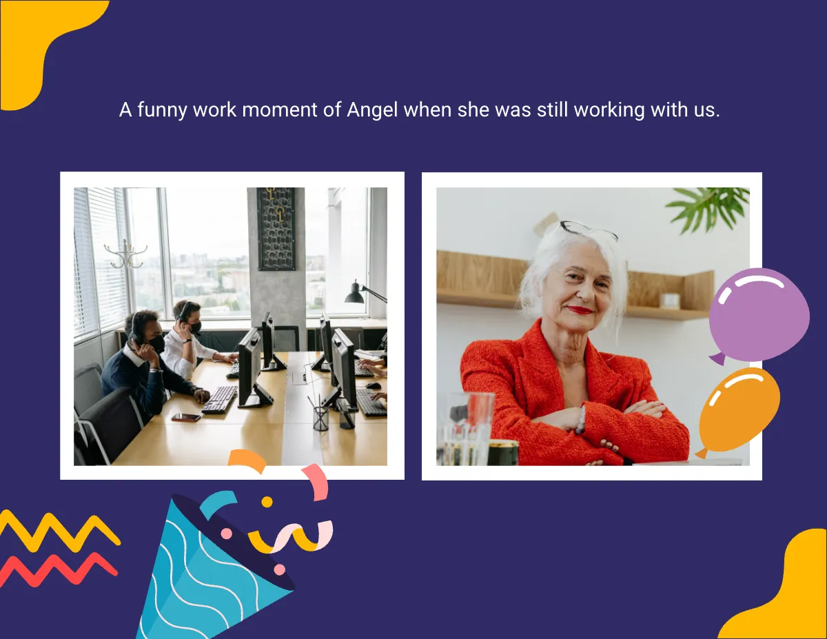 Free Retirement Scrapbook Template to Edit Online