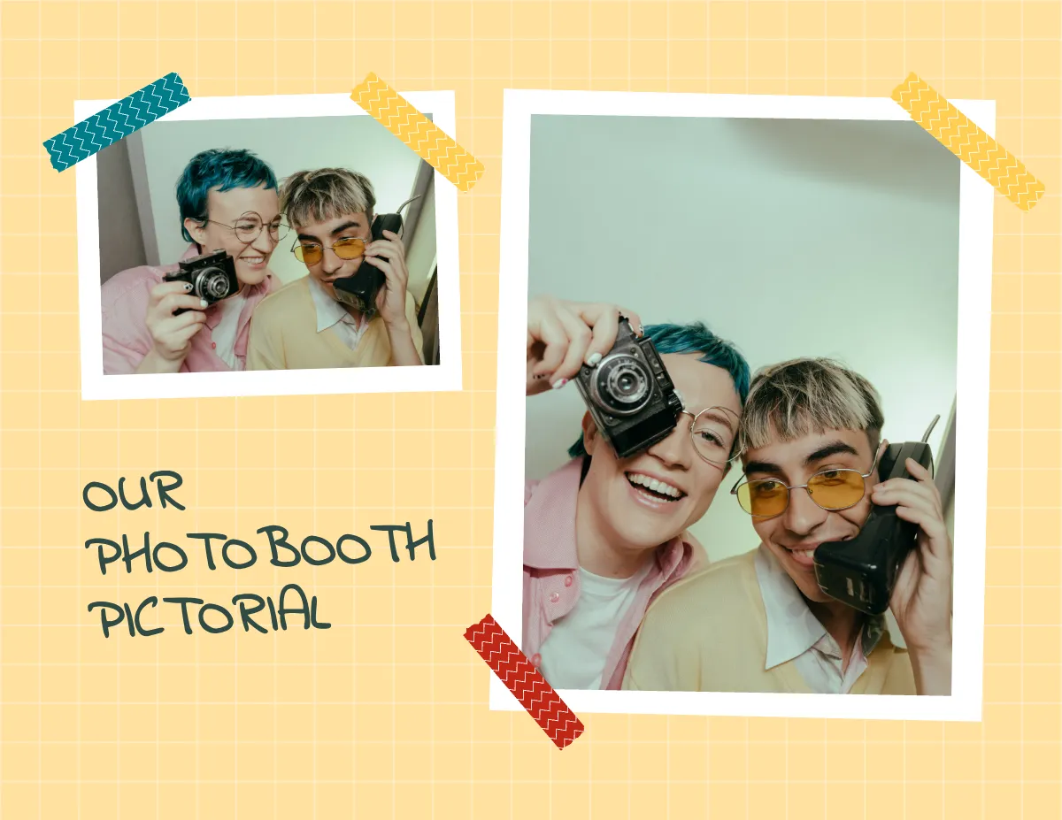 Free Engagement Scrapbook Template to Edit Online