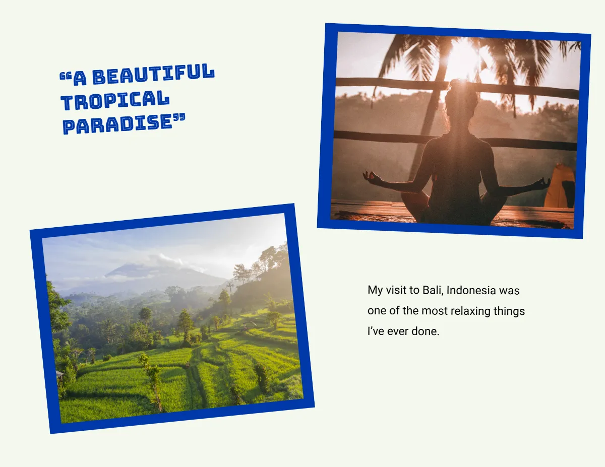 Free Creative Scrapbook Template to Edit Online