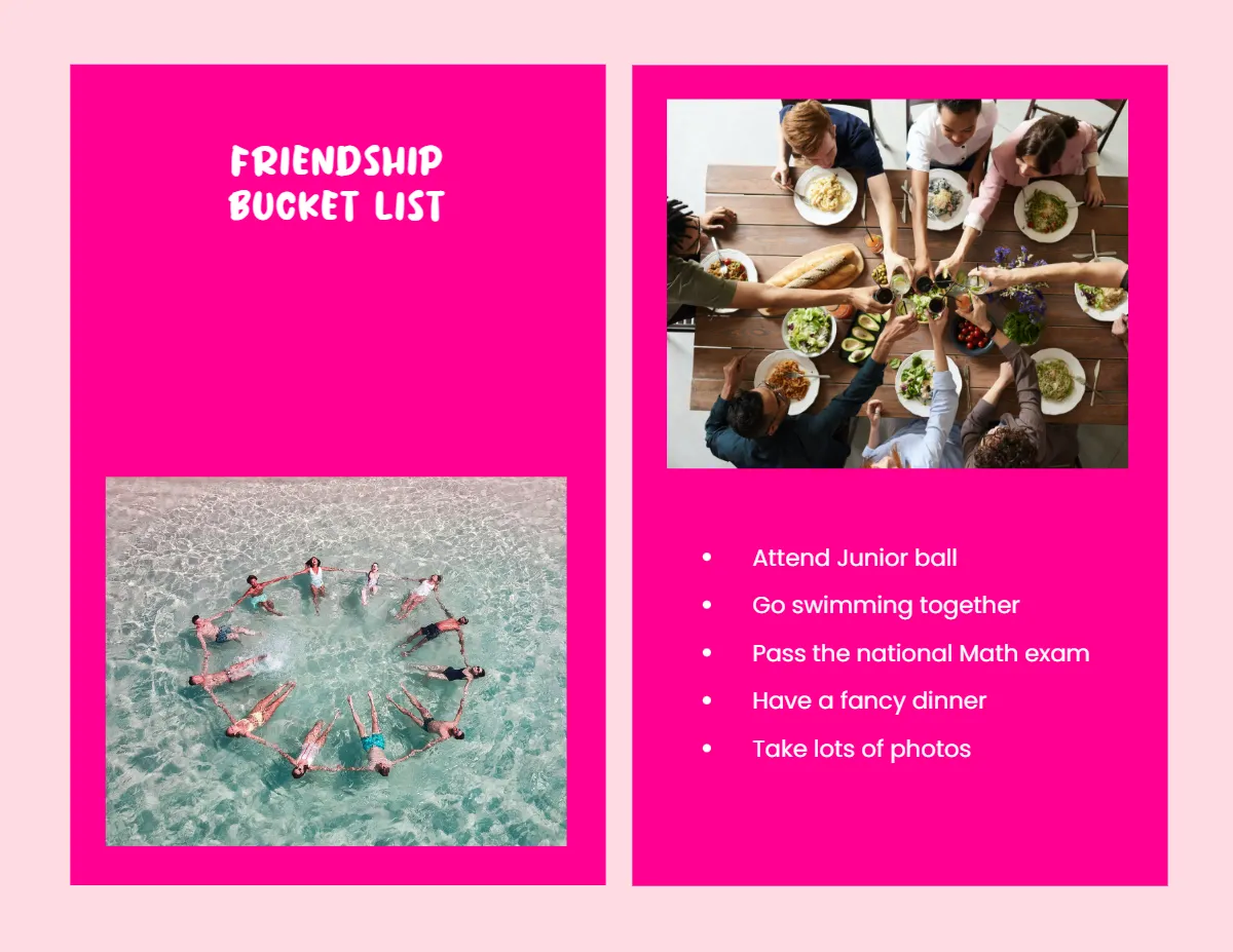 Free Modern School Project Scrapbook Template to Edit Online