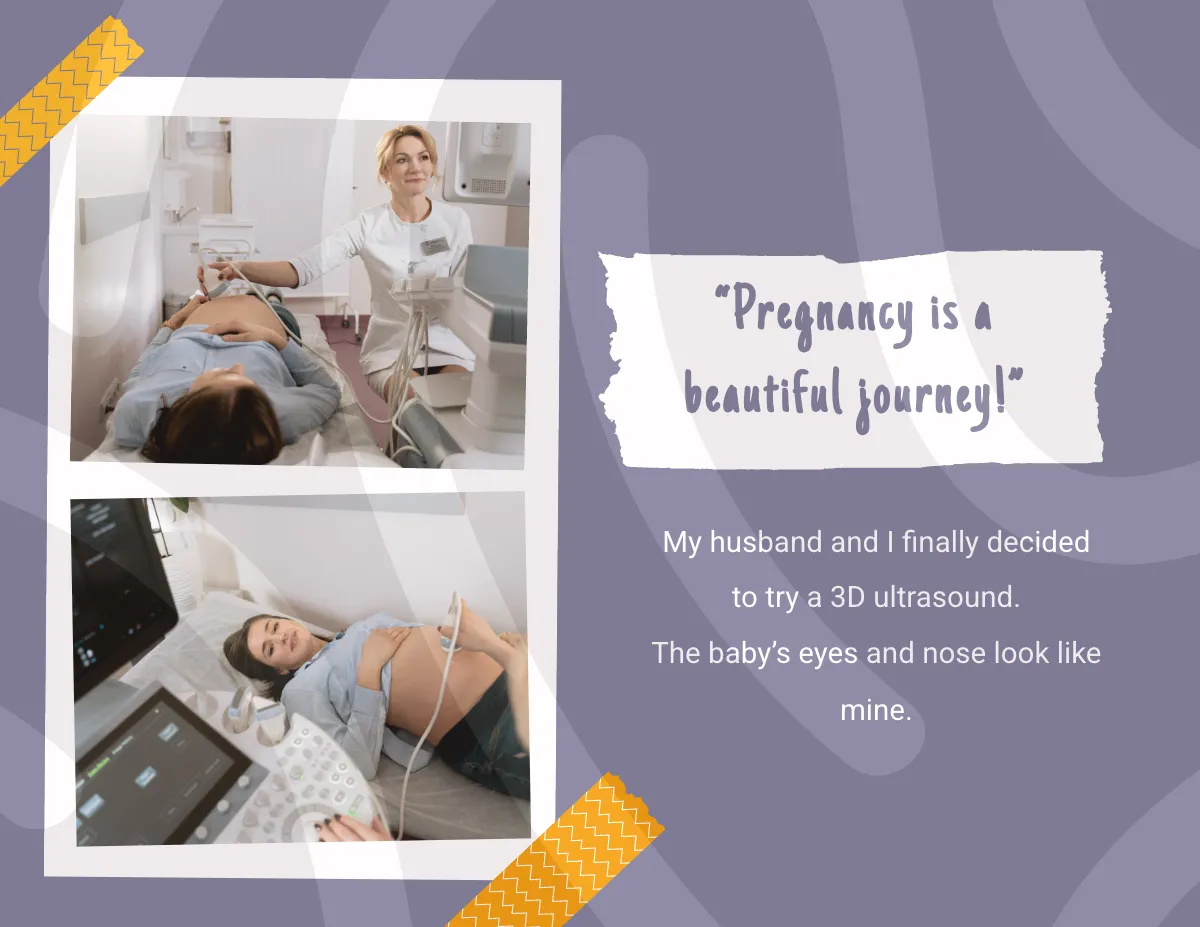 Free Pregnancy Scrapbook Template to Edit Online