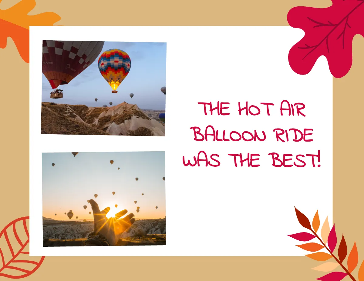 Free Fall Scrapbook Template to Edit Online