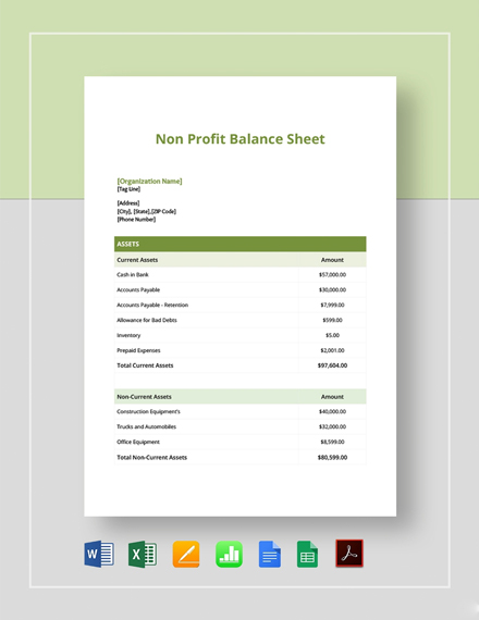 Non Profit Balance Sheet Template from images.template.net