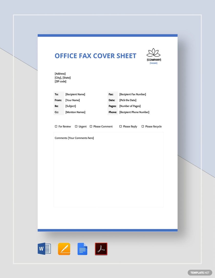 excel cover sheet template