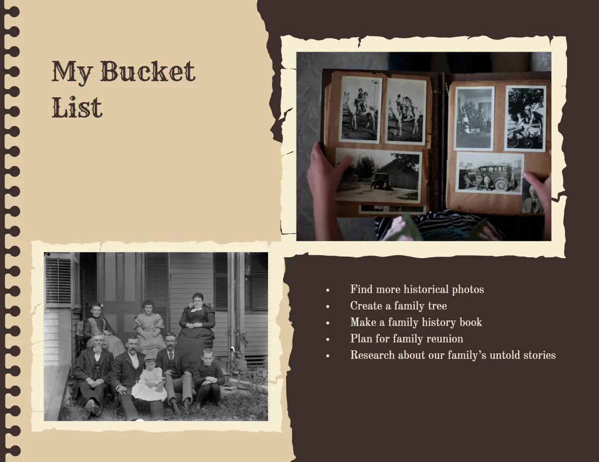 Free Vintage Scrapbook Template to Edit Online