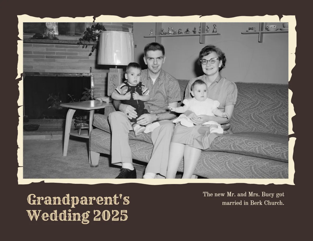 Free Vintage Scrapbook Template to Edit Online