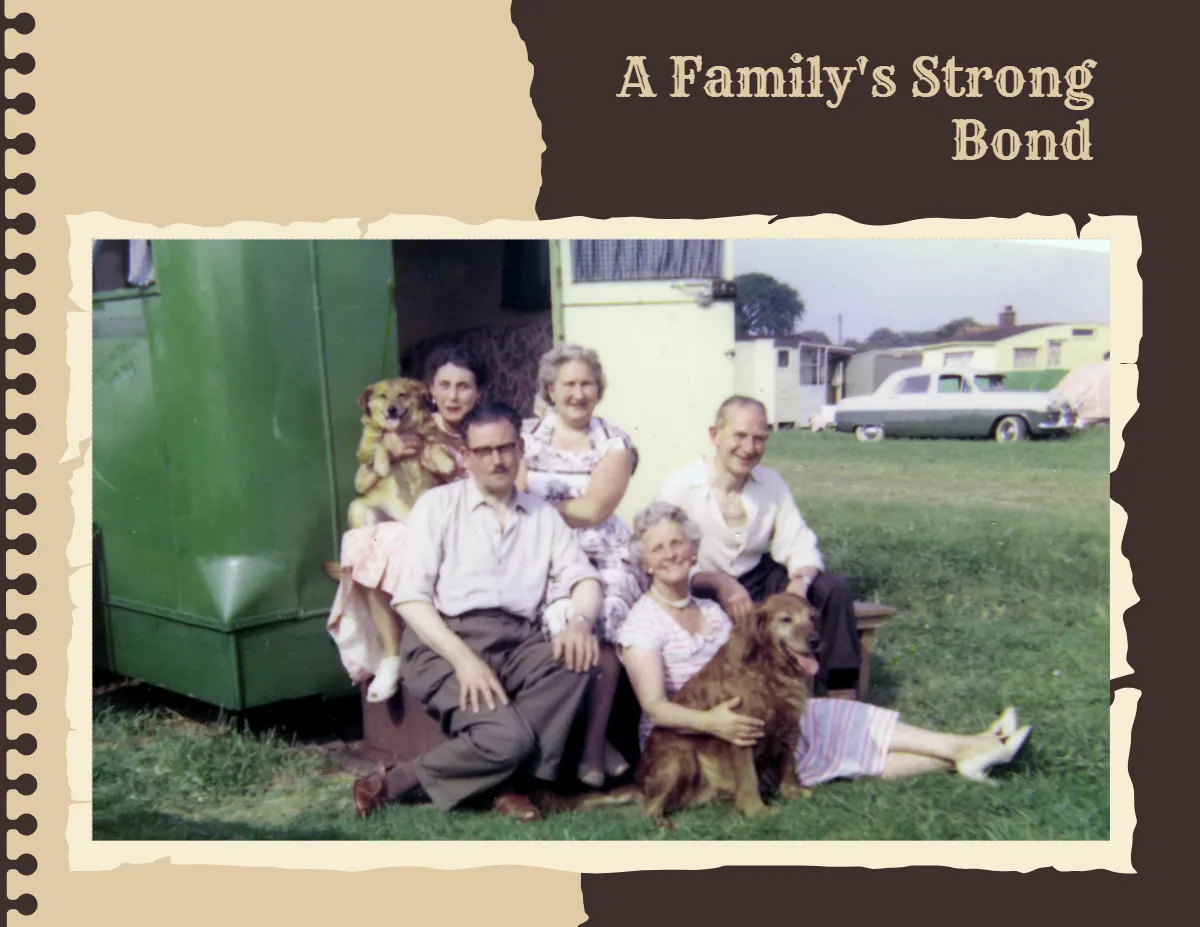 Free Vintage Scrapbook Template to Edit Online