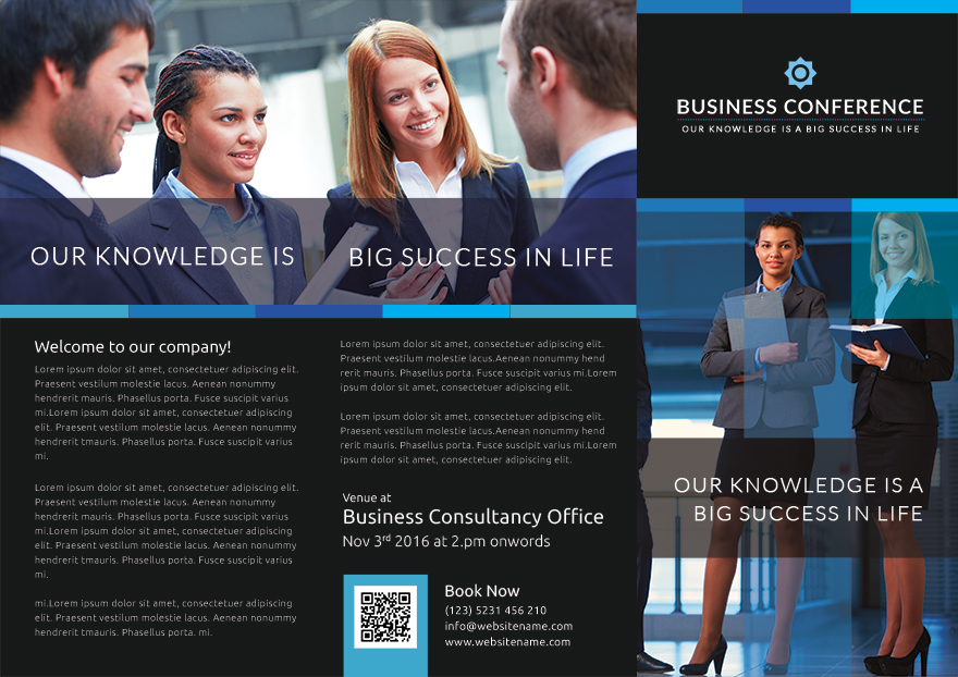 Conference A TriFold Brochure Template