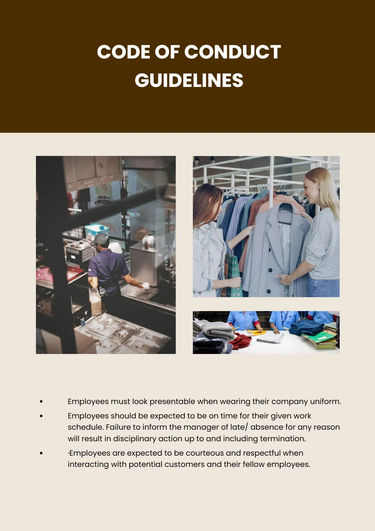 Free Retail Employee Handbook Template to Edit Online