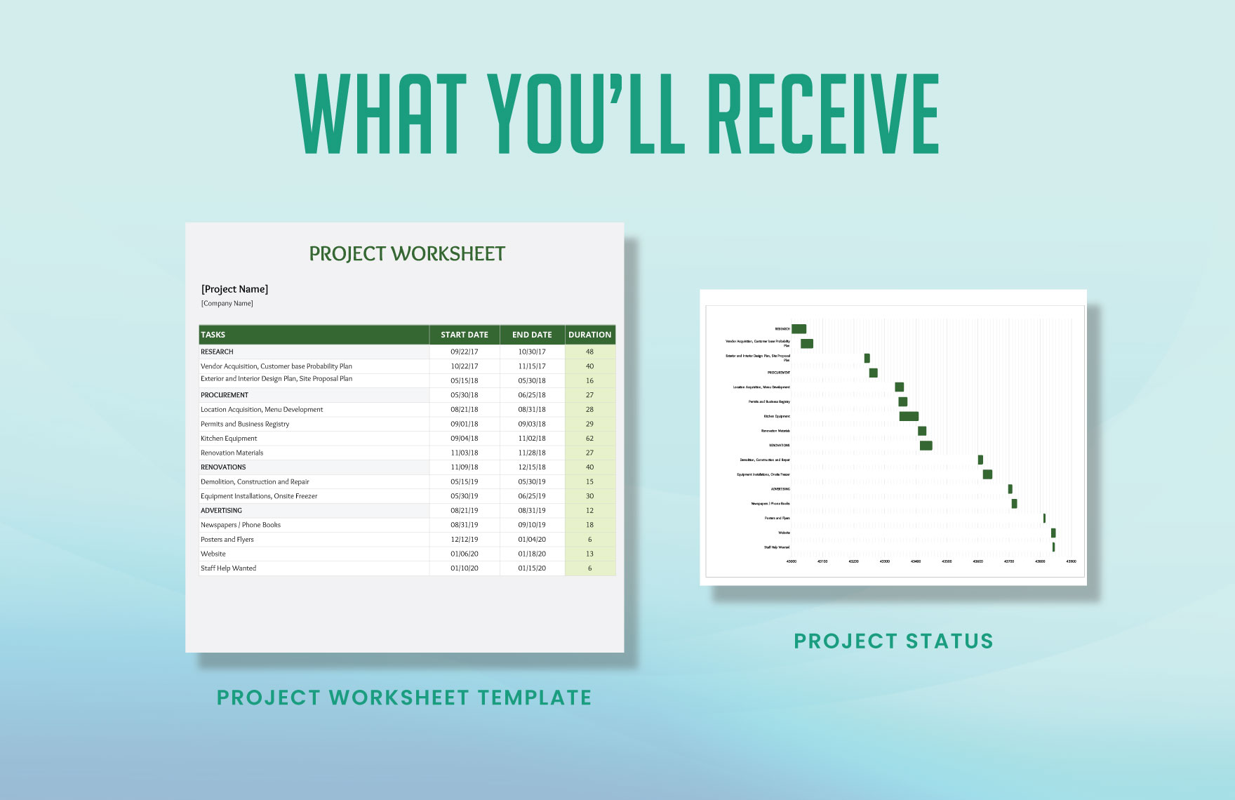 Project Worksheet Template