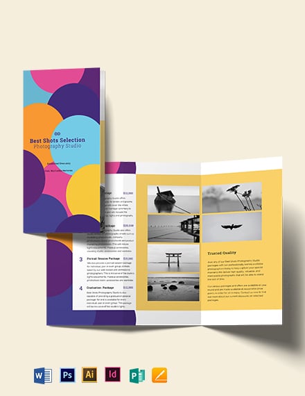 Photography Business Brochure Template Word Doc Psd