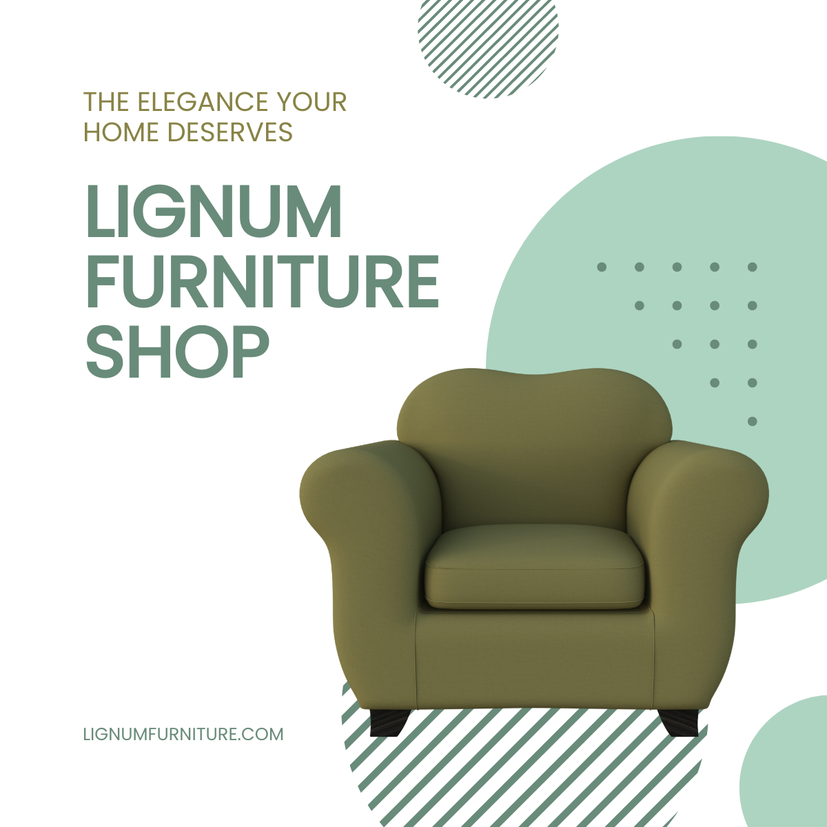 Free Sample Furniture Store Linkedin Post Template