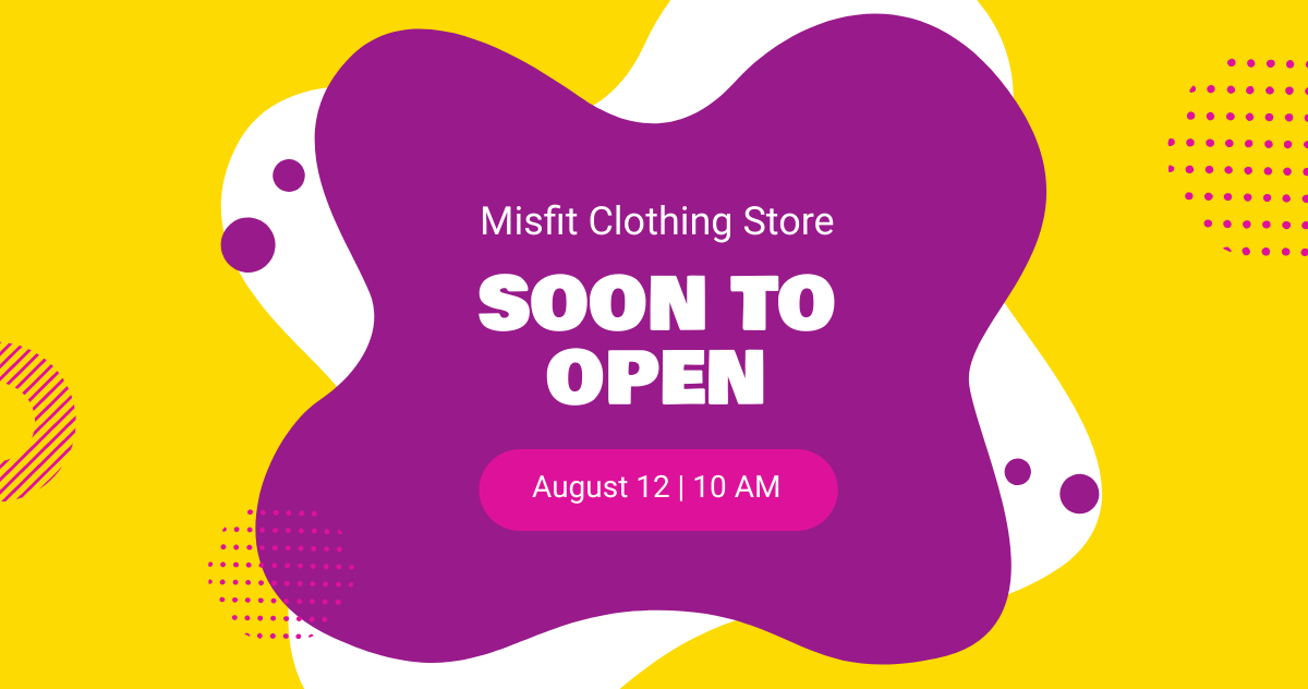 Store Opening Facebook Post Template