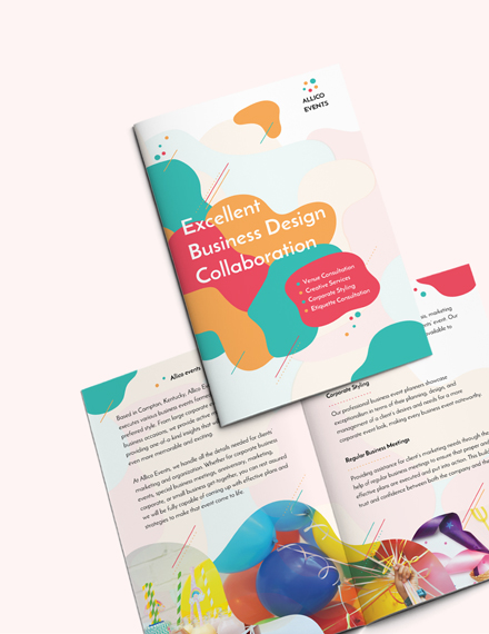 Print Business Event BiFold Brochure Template