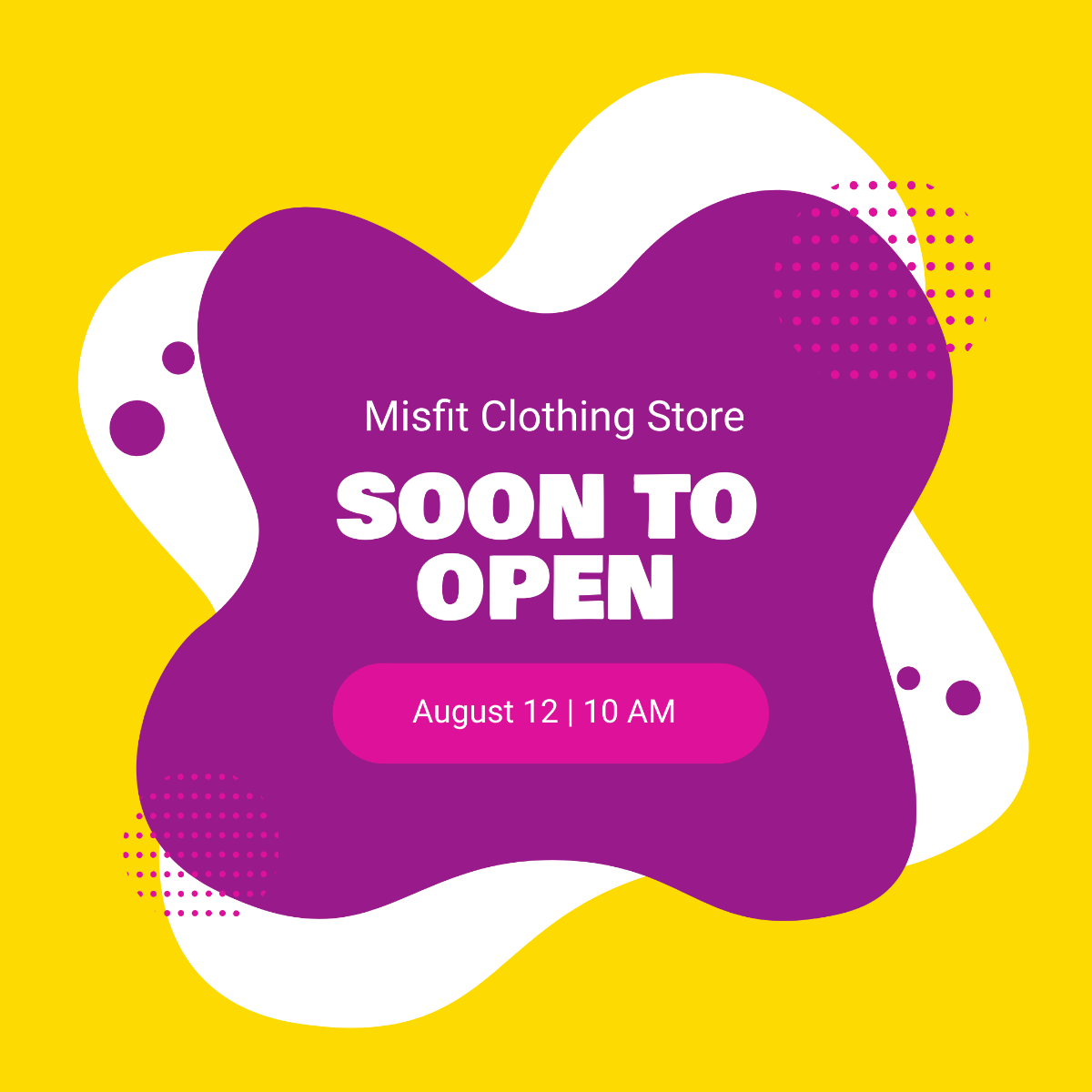 Free Store Opening Instagram Post Template