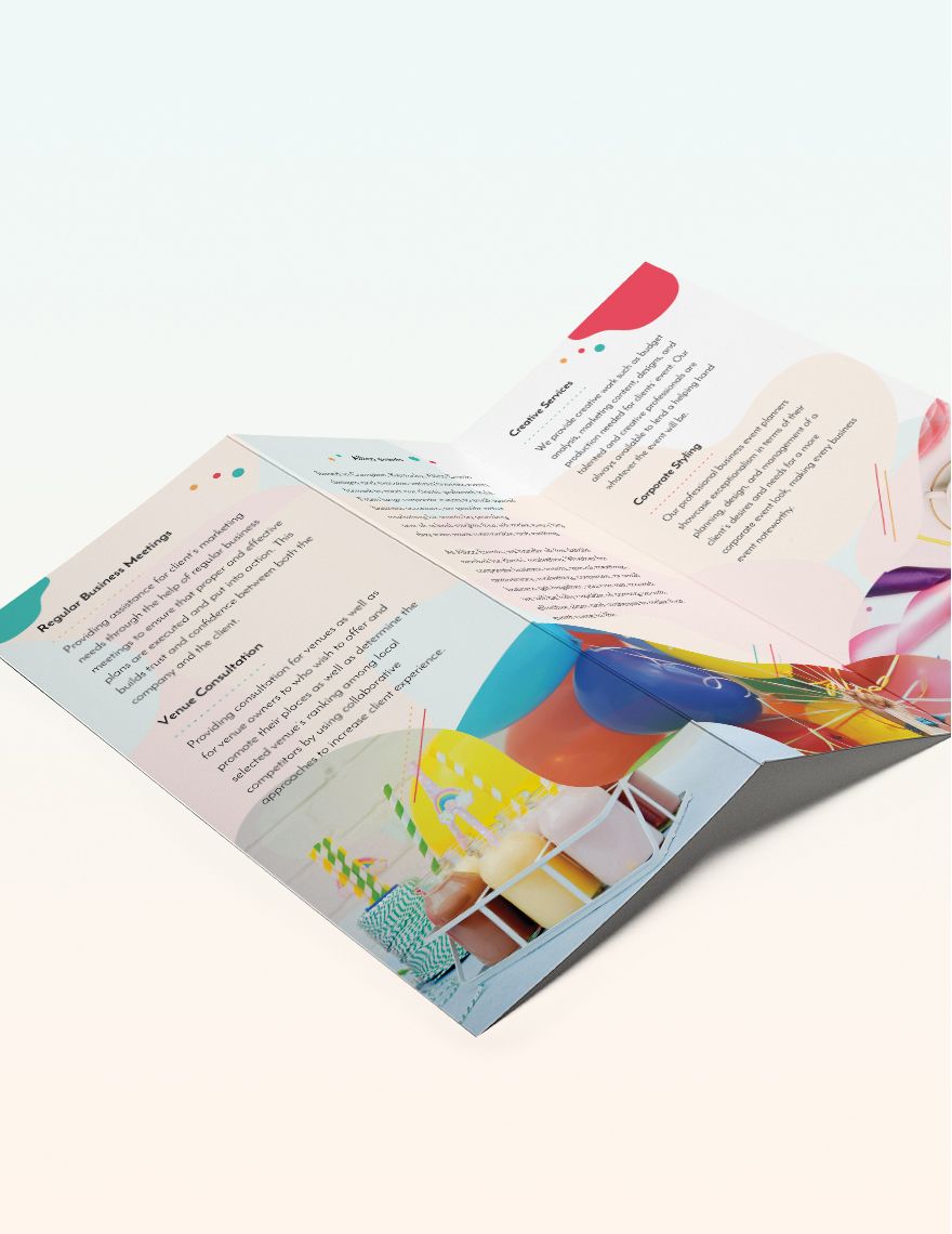Business Event Tri-Fold Brochure Template