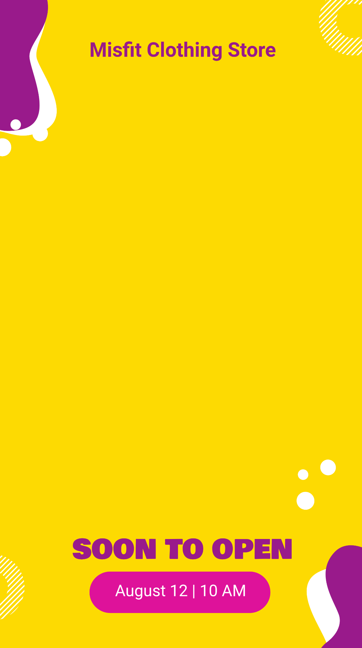 Free Store Opening Snapchat Geofilter Template