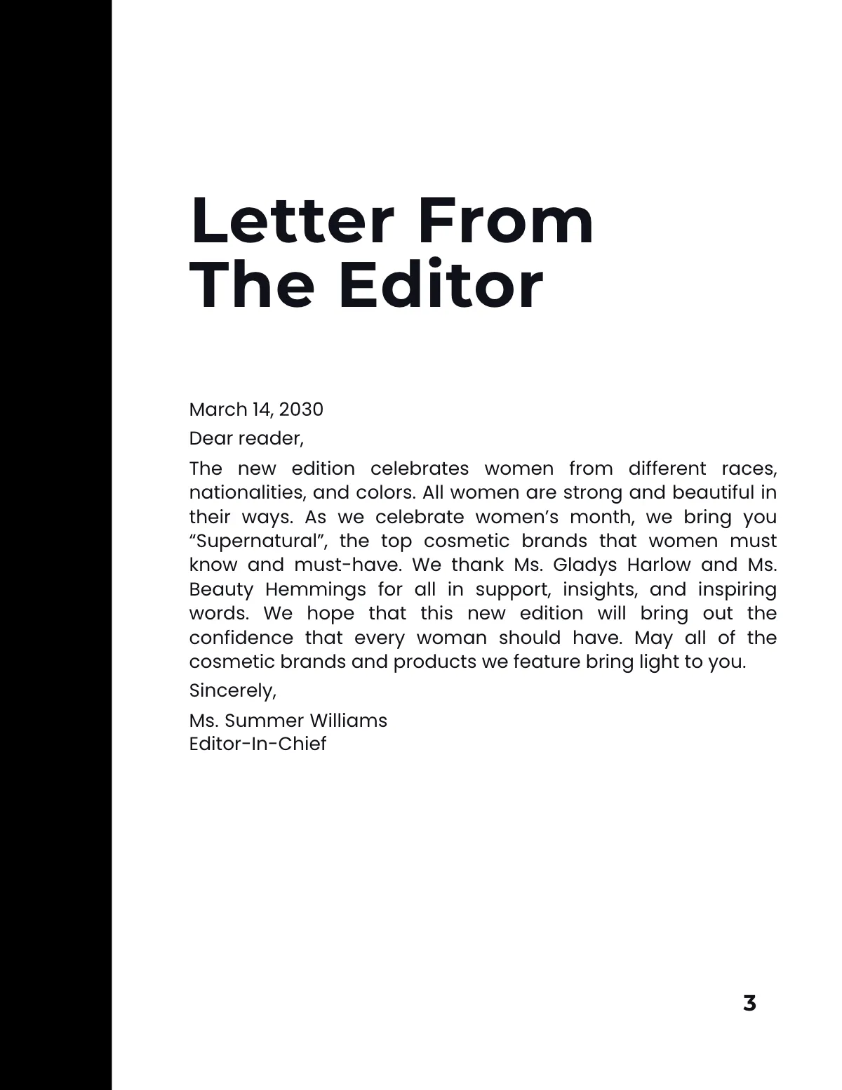 Free Basic Product Magazine Template to Edit Online