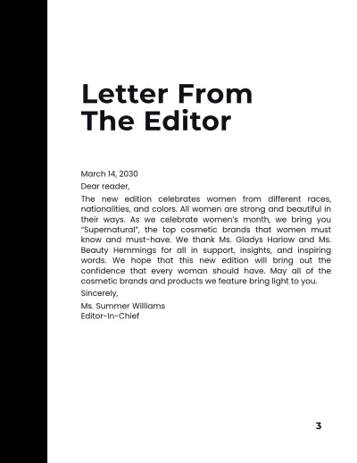 Free Basic Product Magazine Template to Edit Online