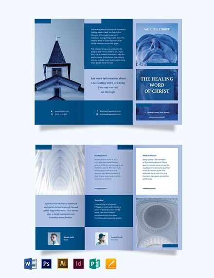 Modern Church TriFold Brochure