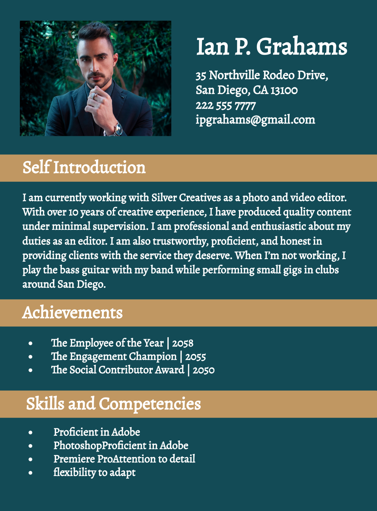 Free Employee Self Introduction Template
