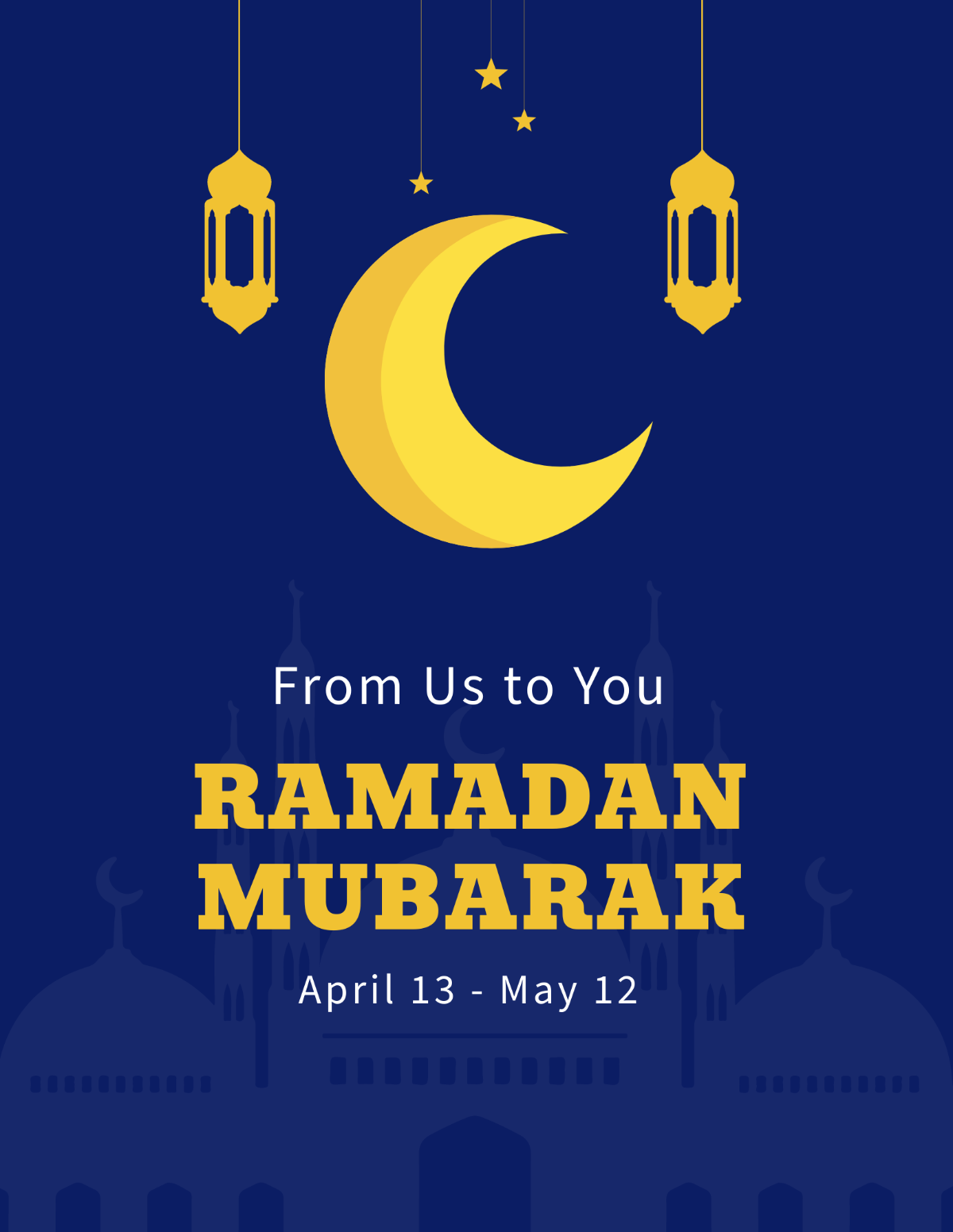 Free Ramadan Mubarak Flyer Template