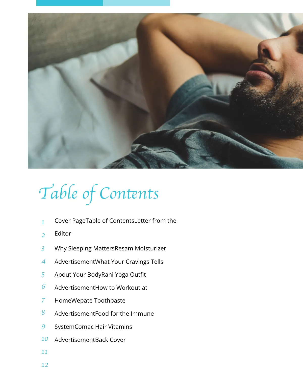 Free Health Magazine Template to Edit Online