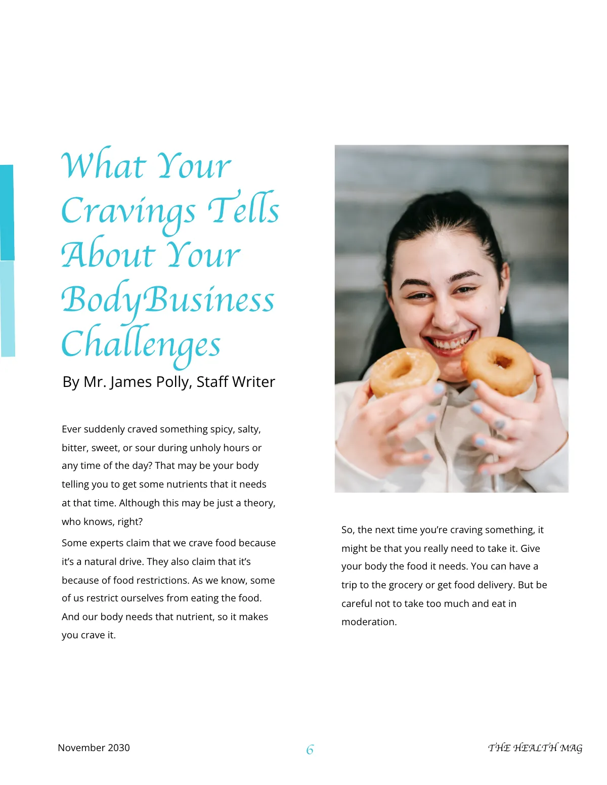 Free Health Magazine Template to Edit Online