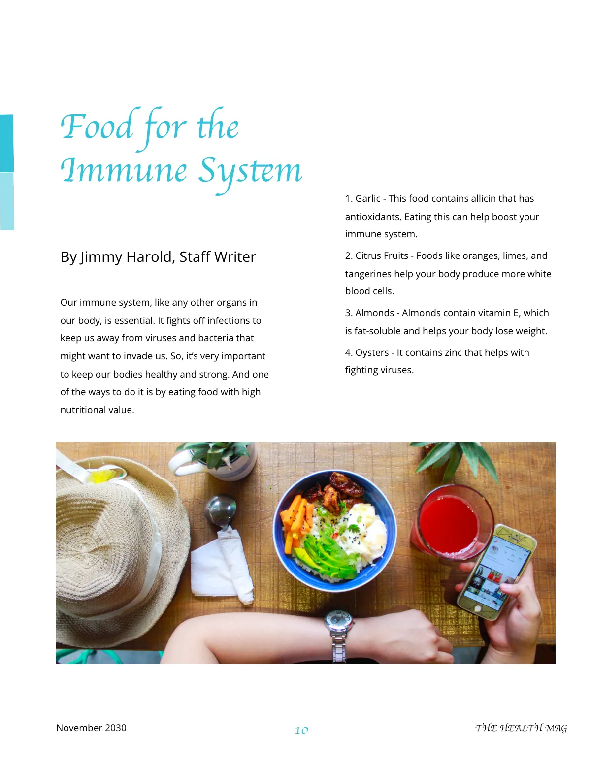 Free Health Magazine Template to Edit Online