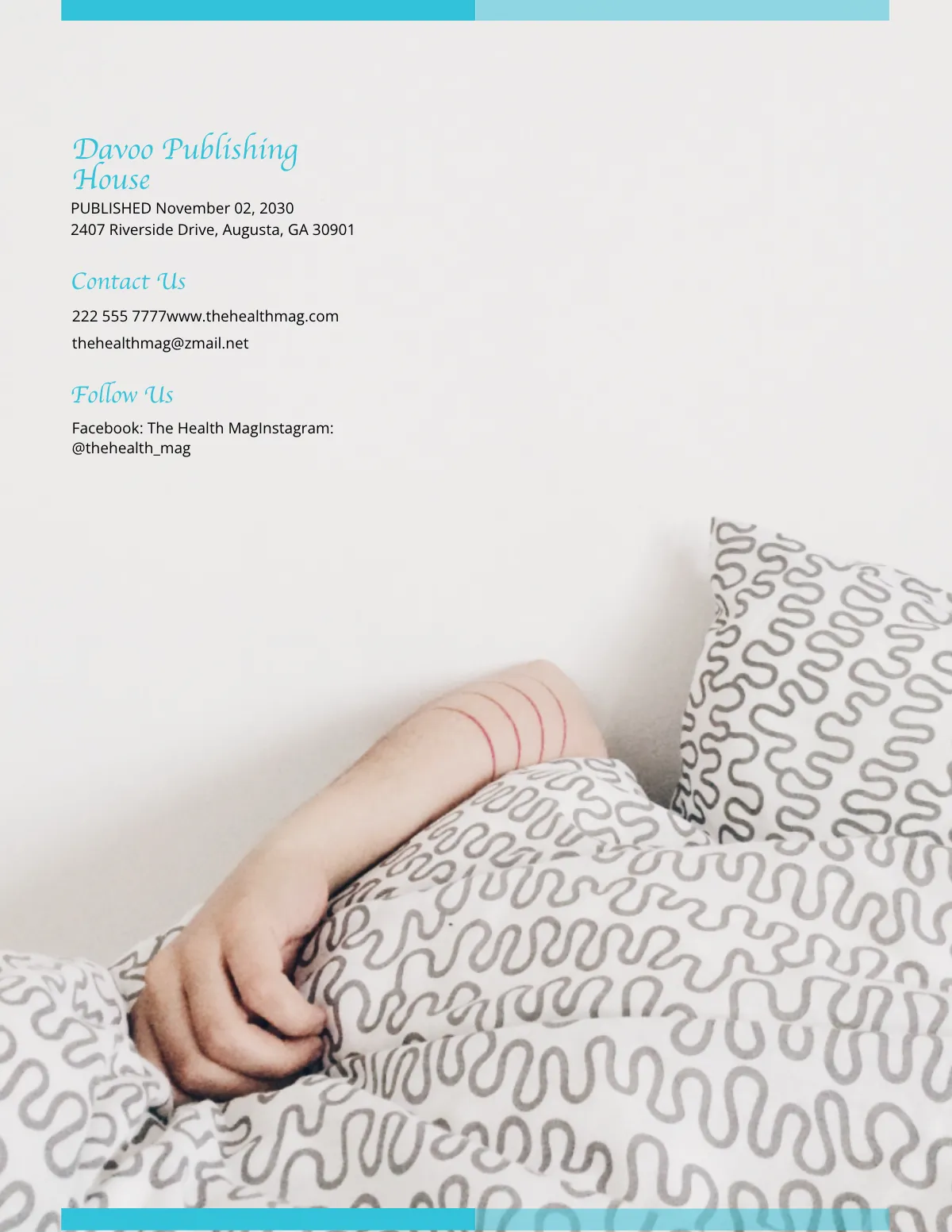 Free Health Magazine Template to Edit Online