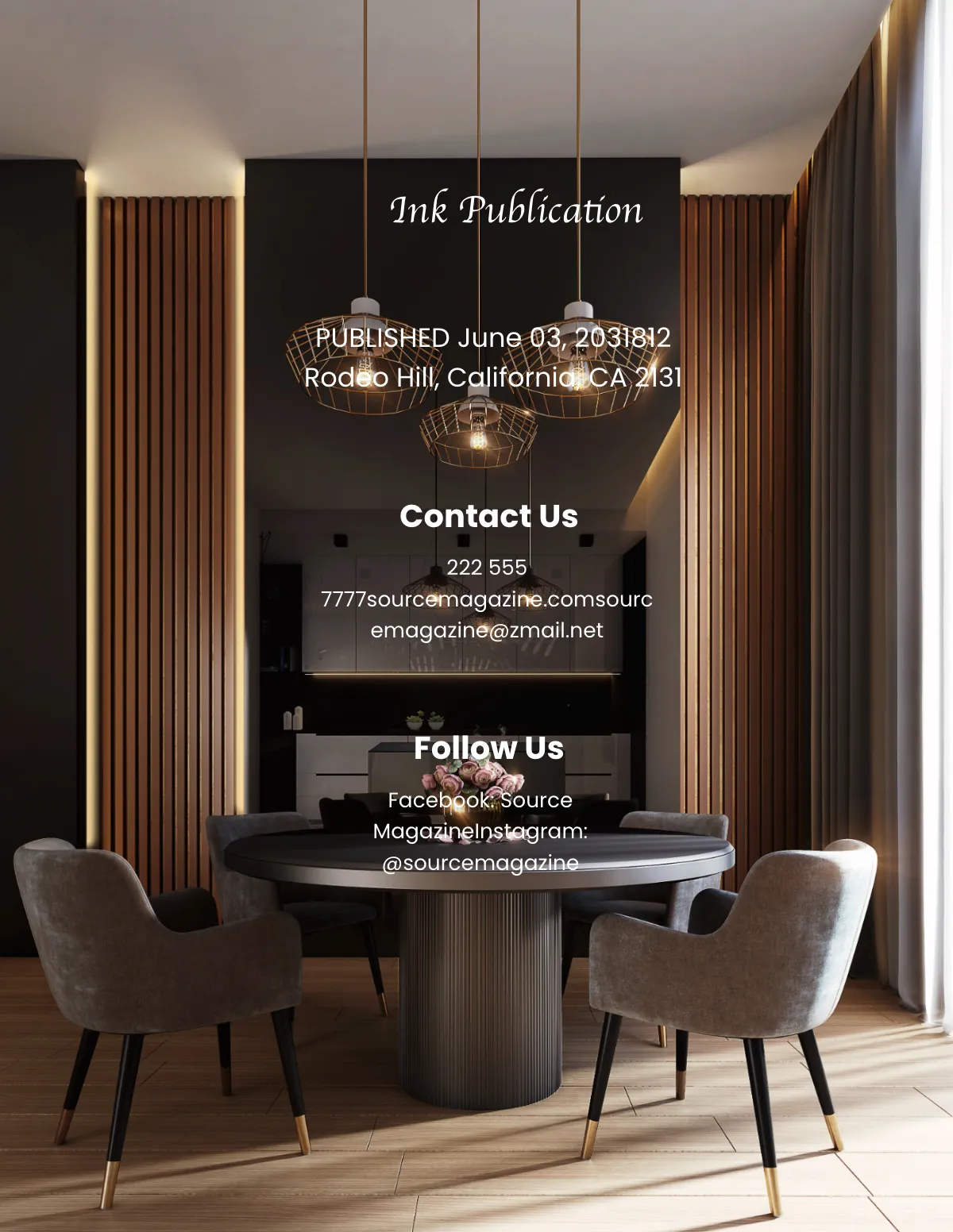 Free Minimalist Design Magazine Template to Edit Online