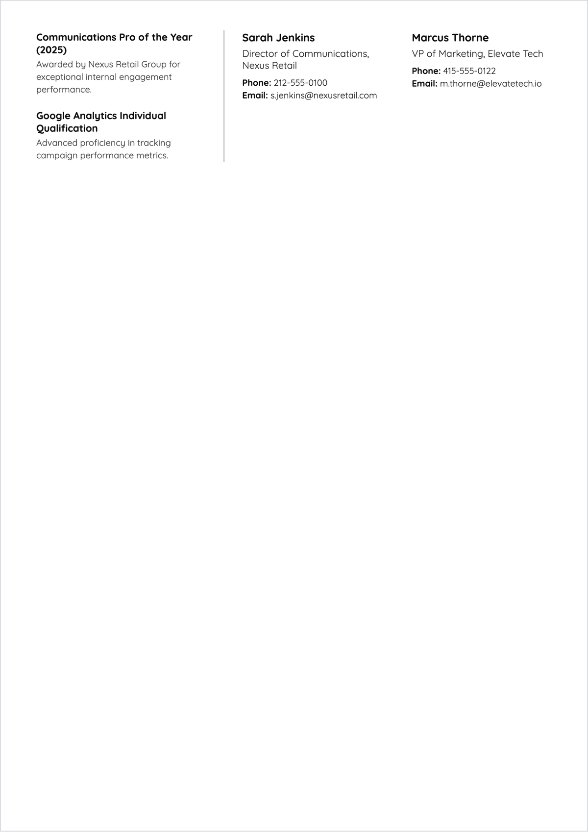 Free Resume Self Introduction ATS Resume Template, AI Resume Builder