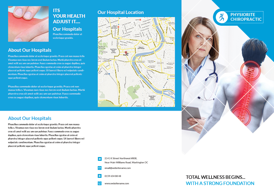 Chiropractic Tri Fold Brochure Template