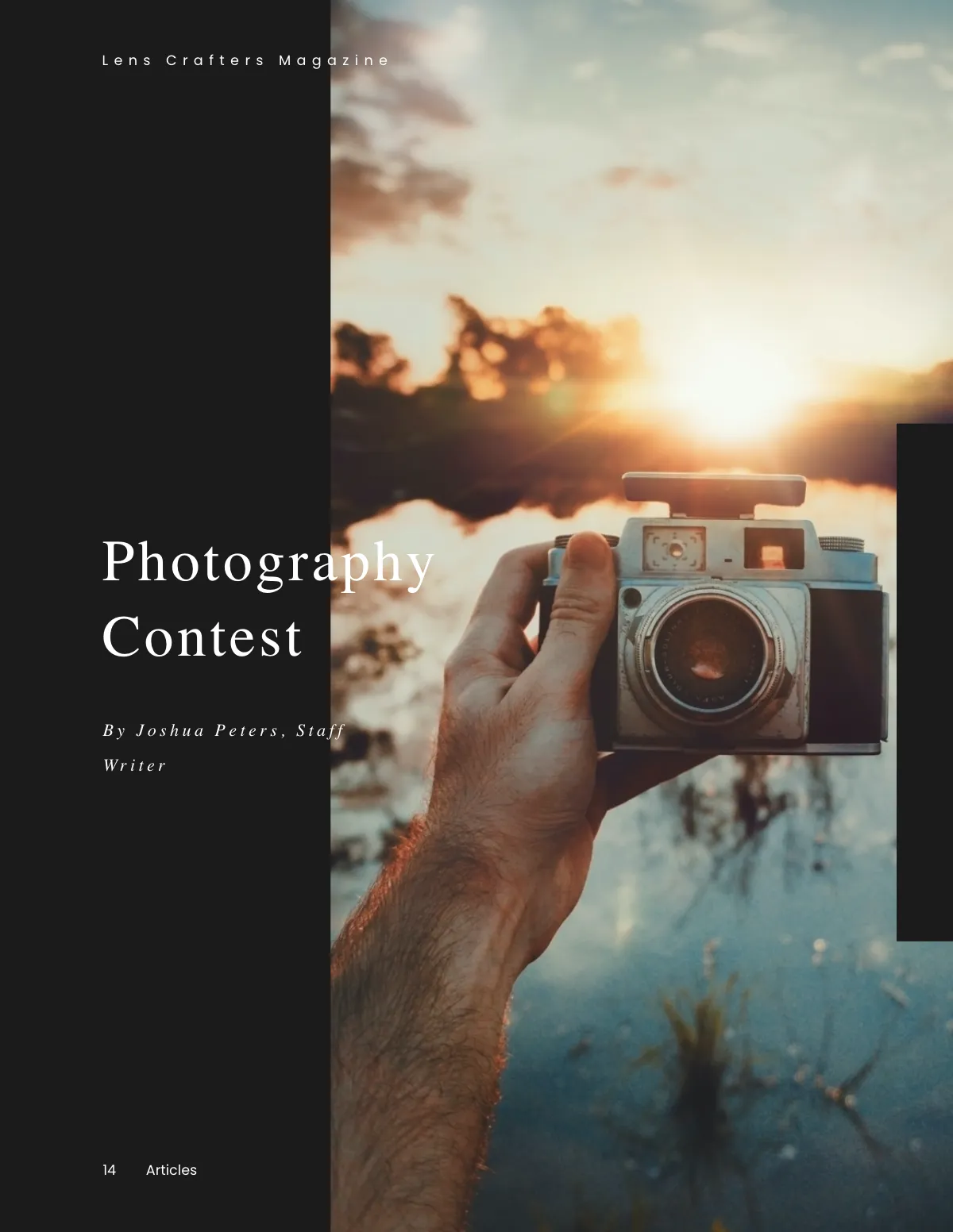 Free Blank Photography Magazine Template to Edit Online