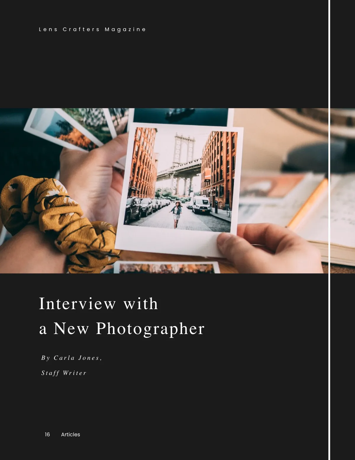 Free Blank Photography Magazine Template to Edit Online