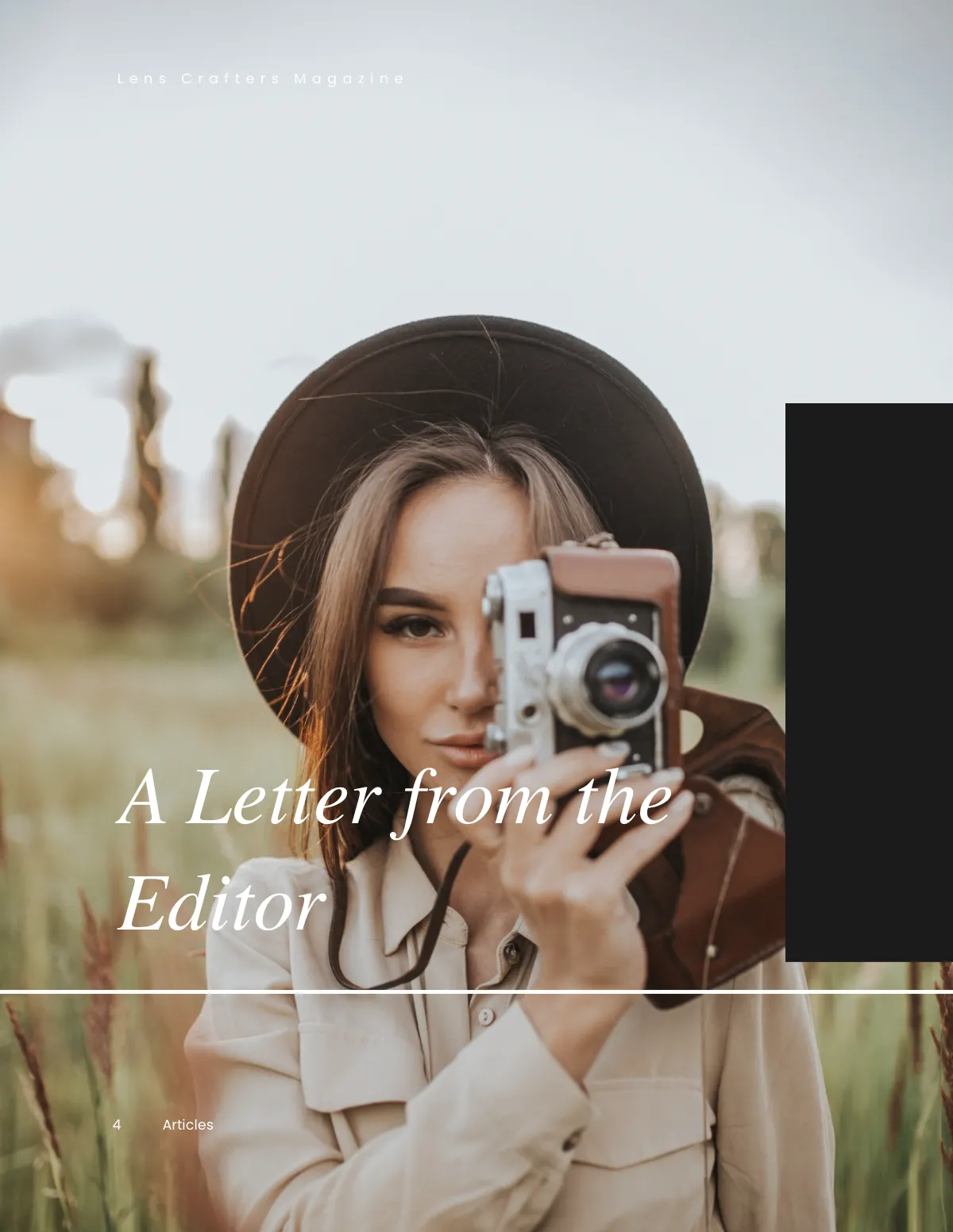 Free Blank Photography Magazine Template to Edit Online