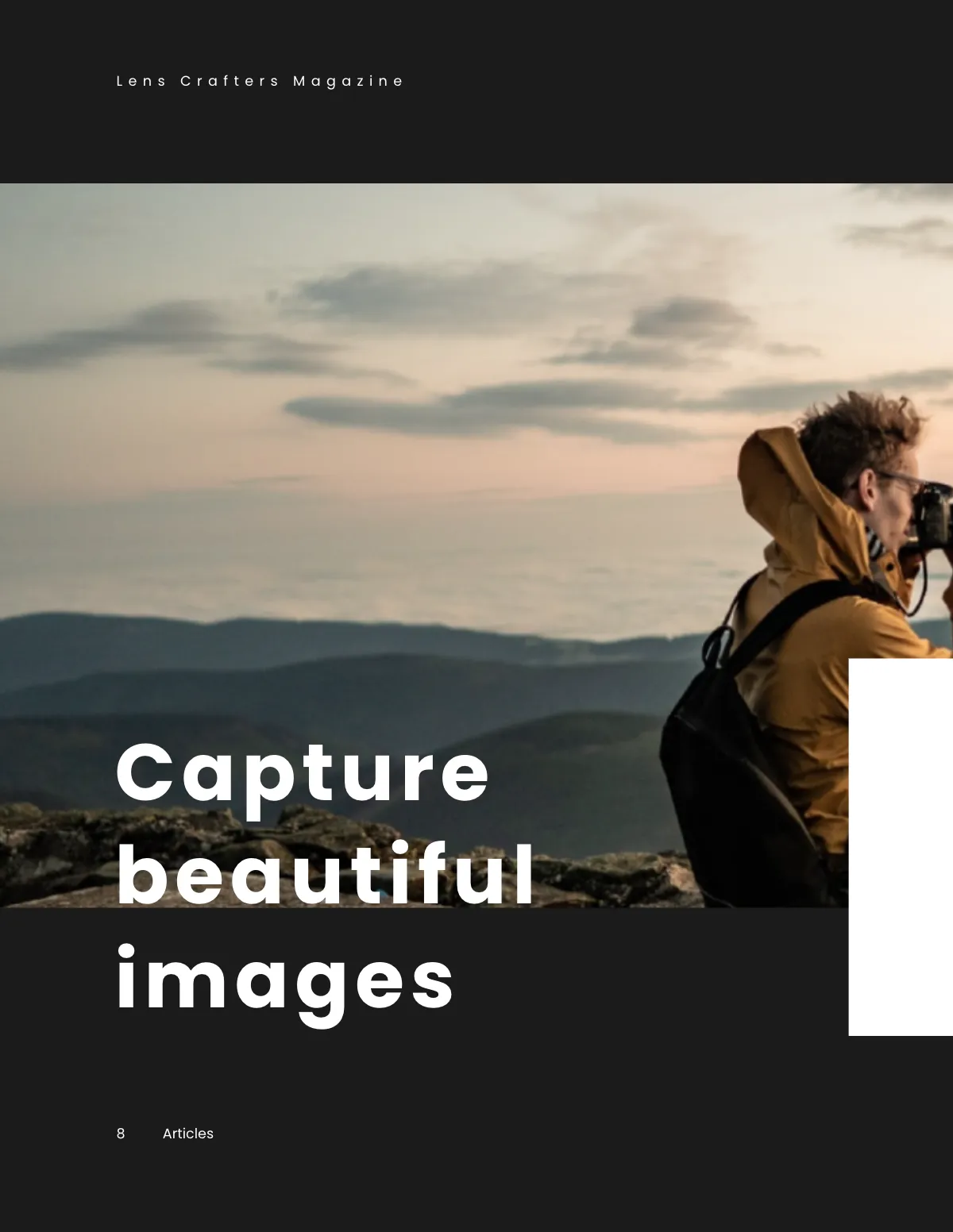 Free Blank Photography Magazine Template to Edit Online