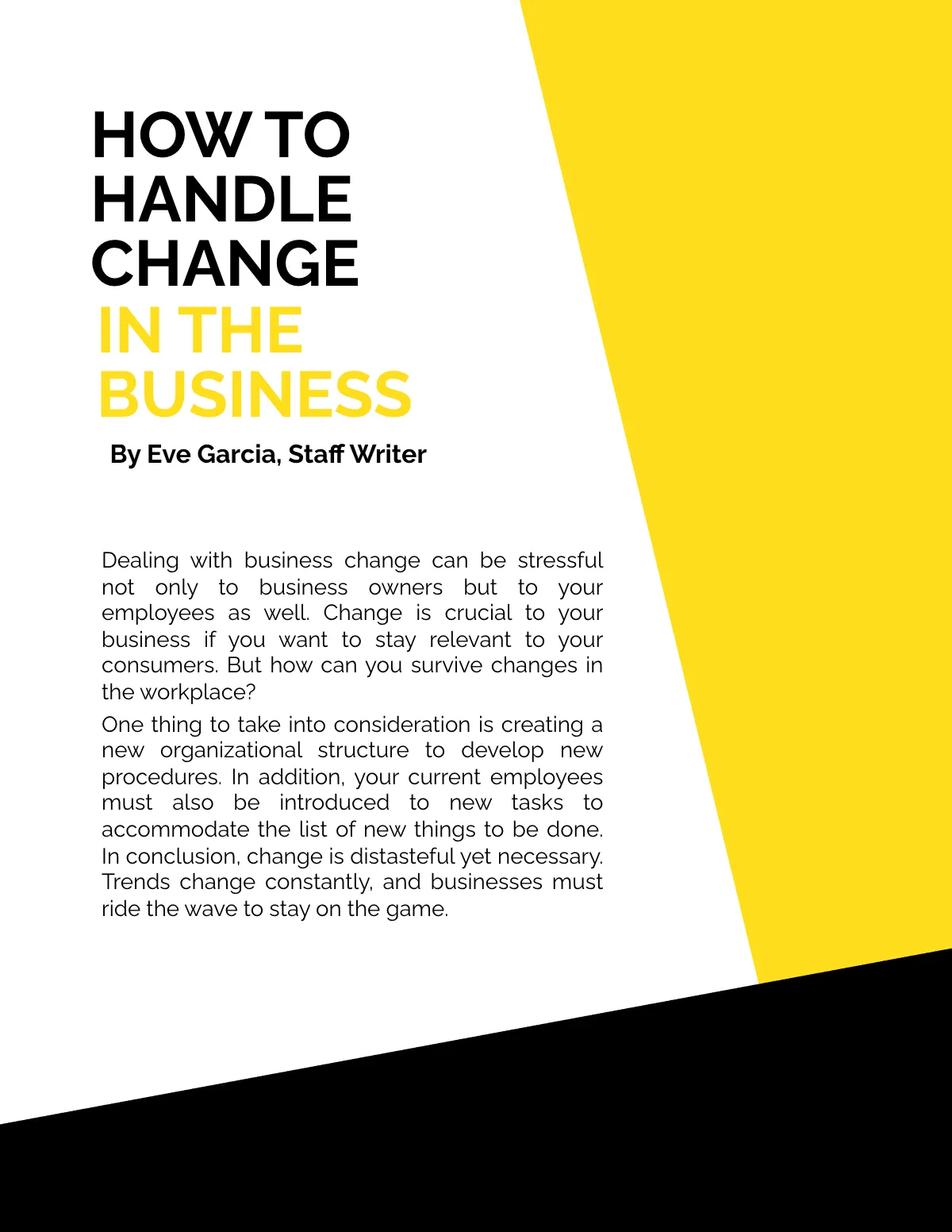 Free Blank Business Magazine Template to Edit Online