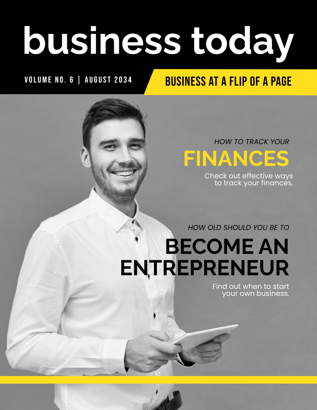 Blank Business Magazine