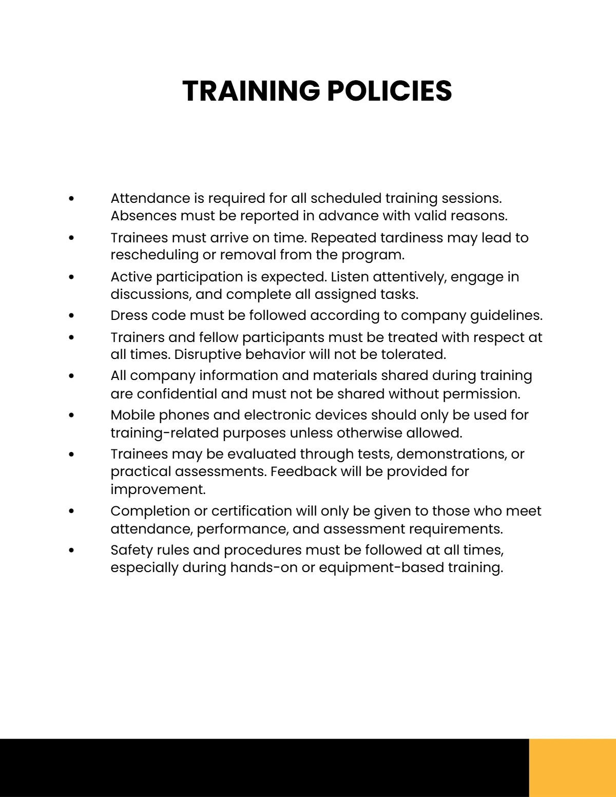 Free Training Handbook Template to Edit Online