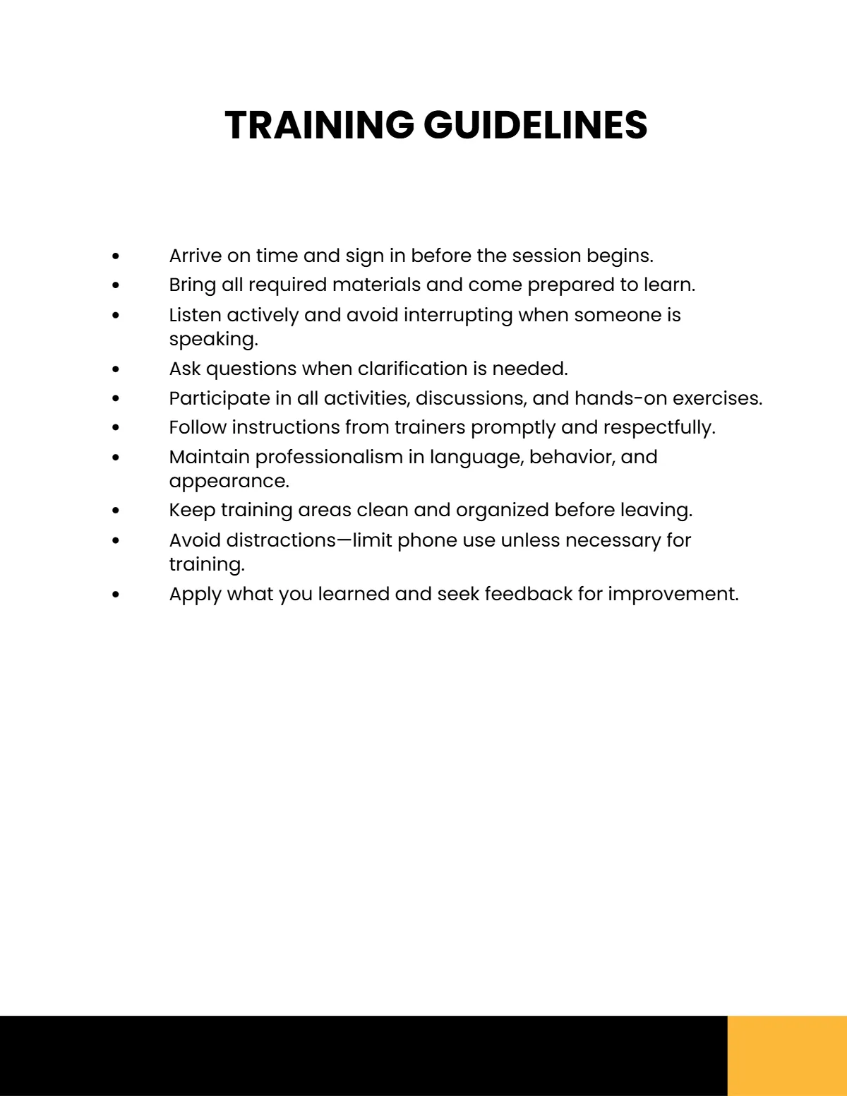 Free Training Handbook Template to Edit Online